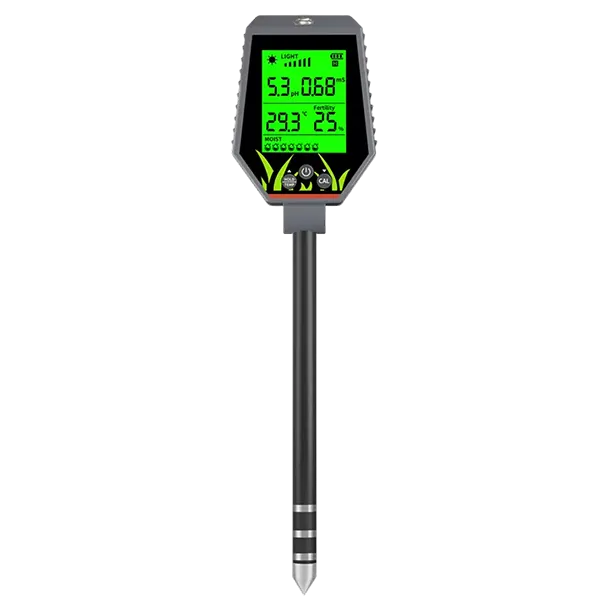 TekaHydrik 6-in-1 Soil & Liquid Tester – Digital pH, EC, Moisture, Light, Fertiliser & Temperature Meter for Plants