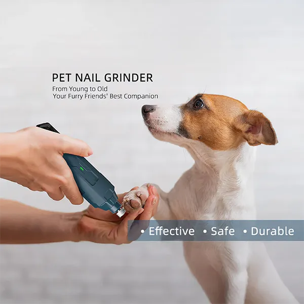 Tonel Pampy Dog Nail Grinder – 6-Speed Rechargeable Electric Nail Trimmer, Super Quiet, Painless Grooming for Small, Medium & Large Dogs
