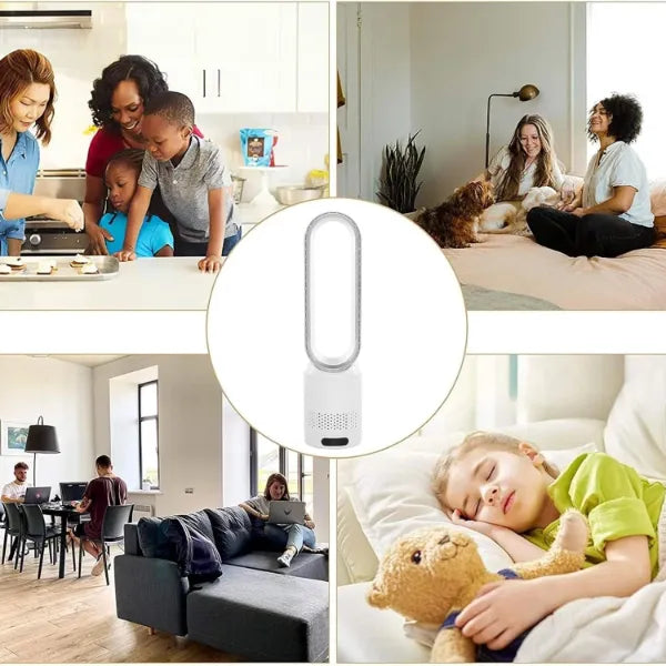 MolyFan Z2 Bladeless Tower Fan – 20", 8 Speeds, Remote Control, 90° Oscillation & 2-Hour Timer