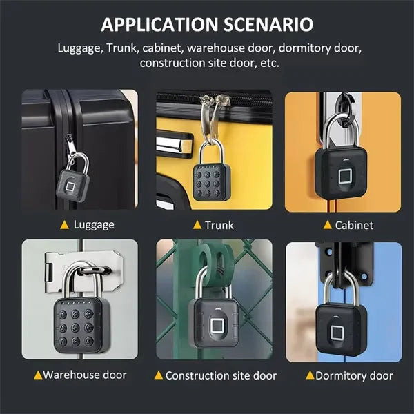 JulyLock Smart Combination Padlock – 6-Digit Code, APP Control, IP67 Waterproof | Zinc Alloy