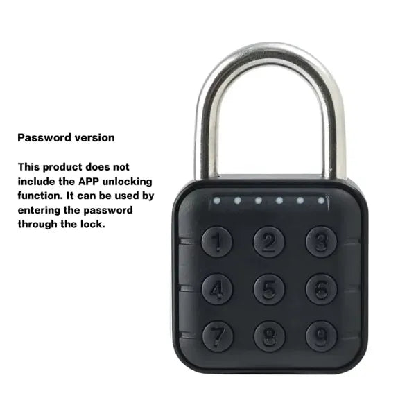 JulyLock Smart Combination Padlock – 6-Digit Code, APP Control, IP67 Waterproof | Zinc Alloy