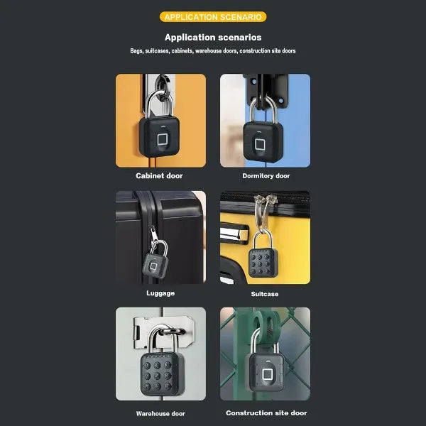 JulyLock Smart Combination Padlock – 6-Digit Code, APP Control, IP67 Waterproof | Zinc Alloy