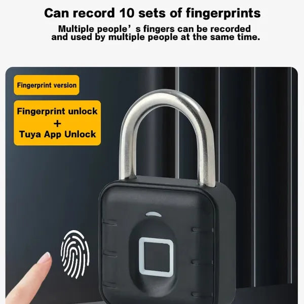 JulyLock Smart Combination Padlock – 6-Digit Code, APP Control, IP67 Waterproof | Zinc Alloy