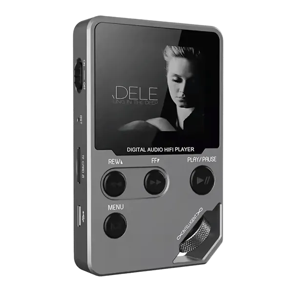 TuneZin Simple MP3 Player – 8GB Lossless Audio, Bluetooth, FM Radio & Voice Recorder