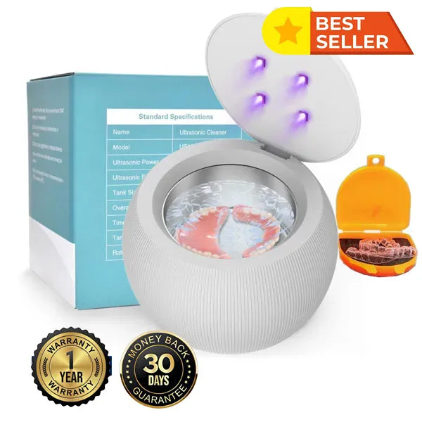 ShiroShine Ultrasonic Retainer Cleaner – Deep Clean Retainers, Aligners, Dentures & More
