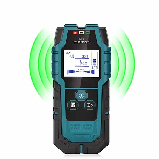 DXFind 5-in-1 Stud Finder Wall Scanner – Pro Smart Sensor, HD LCD Display, Audio Alarm for Studs, Metal, AC Wire & Pipe