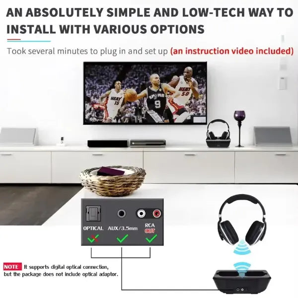 Lofialo Wireless Headphones for TV CA45
