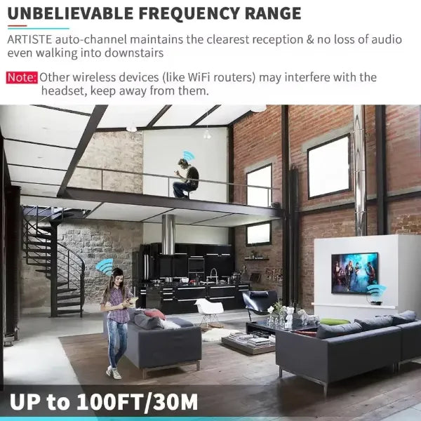 Lofialo Wireless Headphones for TV US01