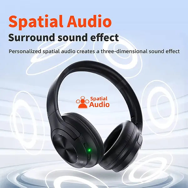 BrusPhone Wireless Headphones – Bluetooth 5.3, Adaptive Hybrid Noise Cancelling, Hi-Res Audio, Foldable Design