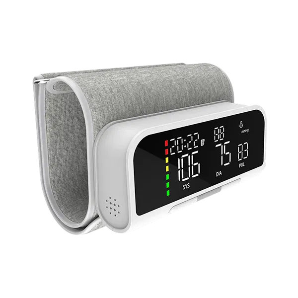 PulseManu Wrist Blood Pressure Monitor – Large LED Backlit Display, Voice Broadcast, Color Pressure Indicator, 3-User Memory
