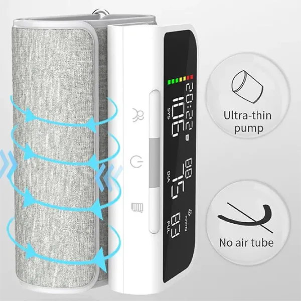 PulseManu Wrist Blood Pressure Monitor – Large LED Backlit Display, Voice Broadcast, Color Pressure Indicator, 3-User Memory