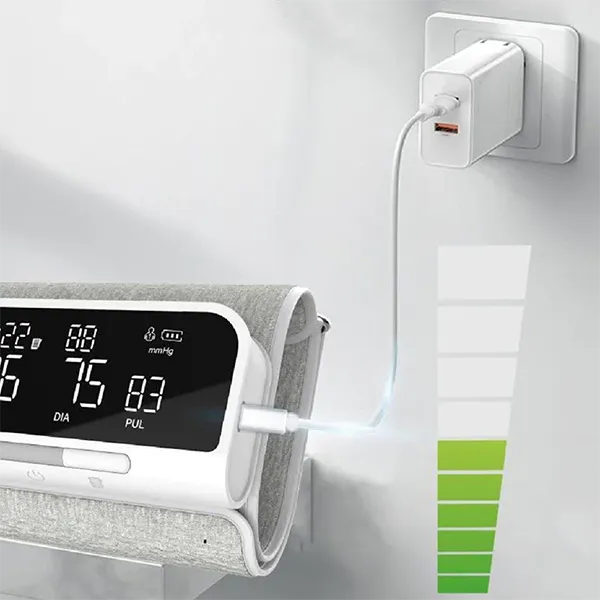 PulseManu Wrist Blood Pressure Monitor – Large LED Backlit Display, Voice Broadcast, Color Pressure Indicator, 3-User Memory