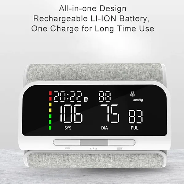 PulseManu Wrist Blood Pressure Monitor – Large LED Backlit Display, Voice Broadcast, Color Pressure Indicator, 3-User Memory
