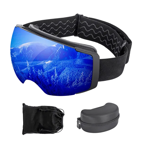 Glaciax Ski Goggles – Anti-Fog & UV Protection with Magnetic Lens for Men & Women