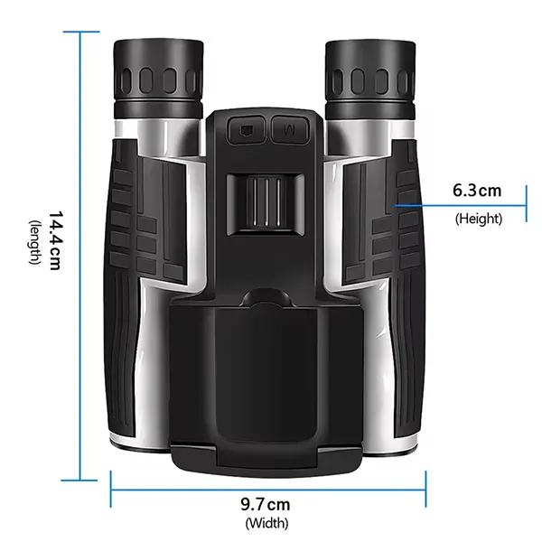 CamBino Digital Binoculars with Camera – 48MP, 2.5K Video, 8X Zoom, 2.4" LCD, IPS Anti-Glare, 32GB SD Card for Birdwatching & Travel