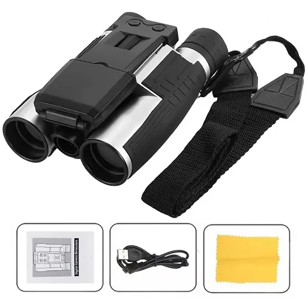 CamBino Digital Binoculars with Camera – 48MP, 2.5K Video, 8X Zoom, 2.4" LCD, IPS Anti-Glare, 32GB SD Card for Birdwatching & Travel