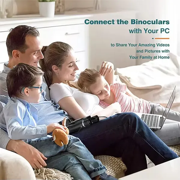 CamBino Digital Binoculars with Camera – 48MP, 2.5K Video, 8X Zoom, 2.4" LCD, 32GB SD Card Included