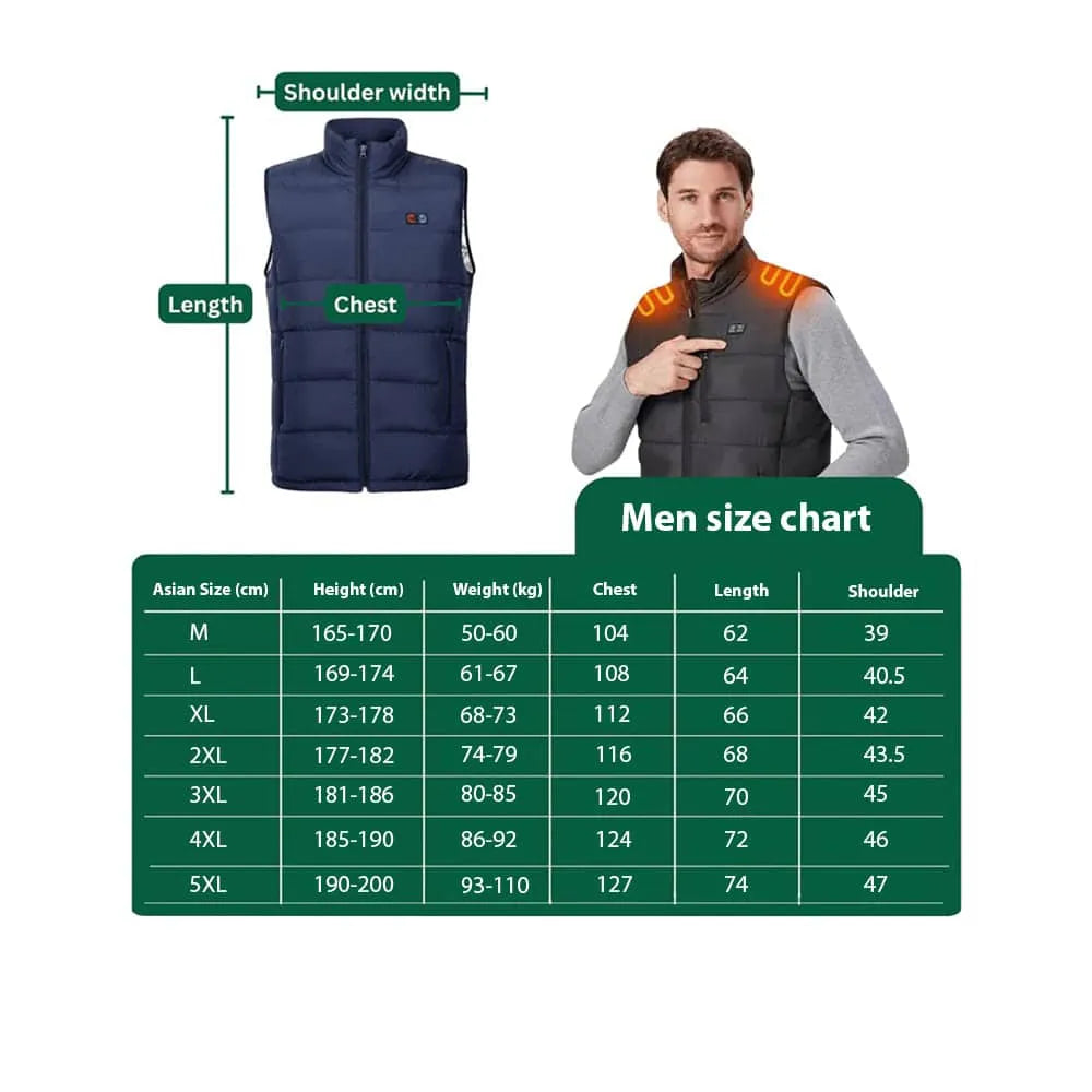 CozeLaris Heated Gilet – Electric Heated Vest for Men & Women