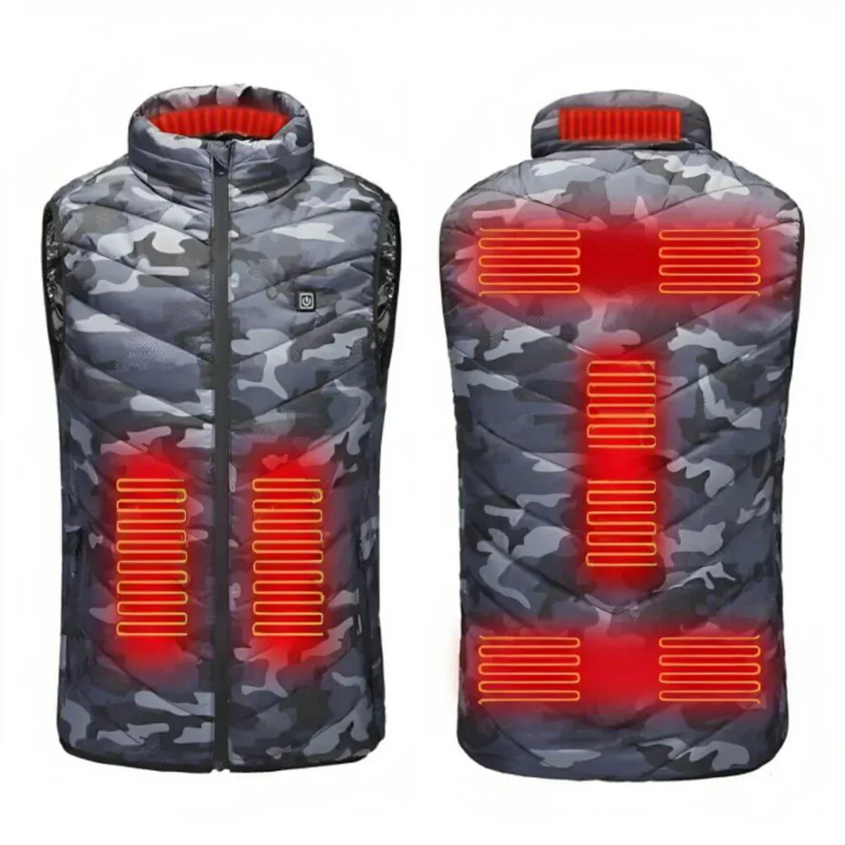 Velaris Heated Vest – Electric Warming Vest for Men & Women | Camouflage & Black | S–6XL