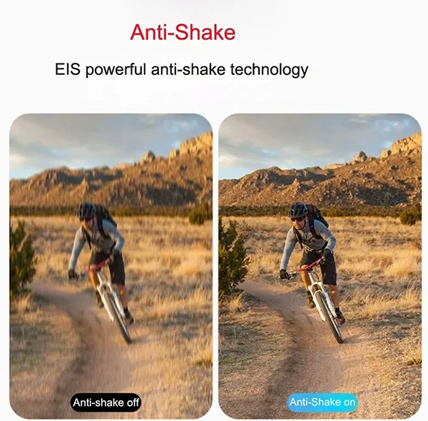 KameJ7 5K Bike Action Camera – Dual Lens, WiFi, Waterproof Sports & Helmet Cam
