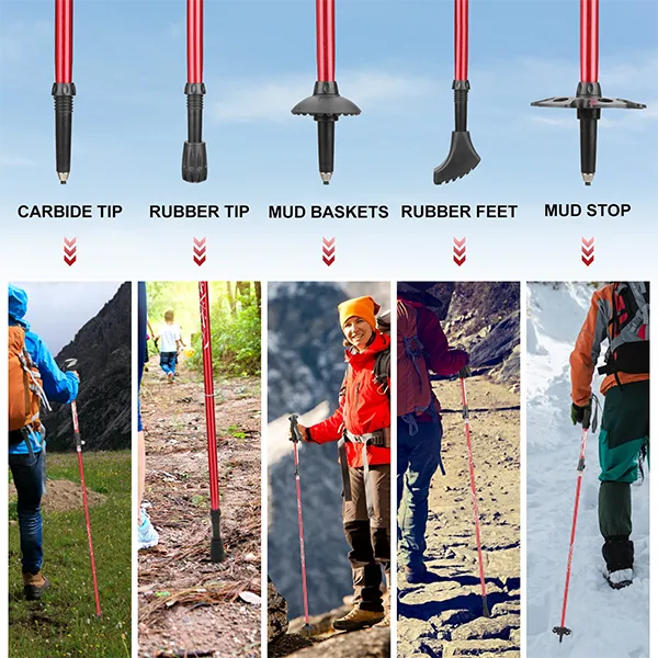 Kolamia Collapsible Hiking Poles 8