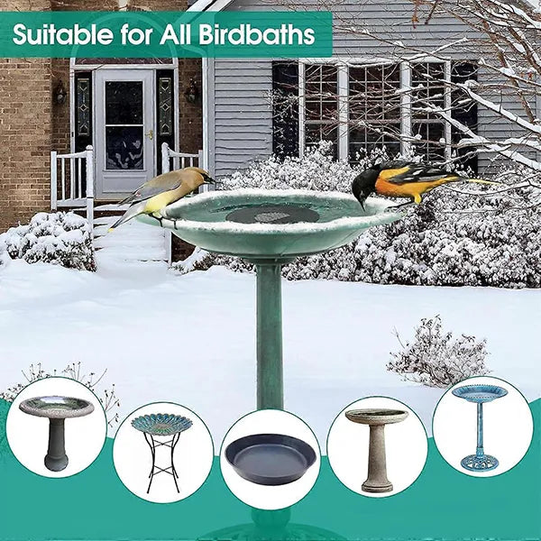 Loravia Heated Bird Bath – Electric Outdoor Bird Bath Heater for Winter