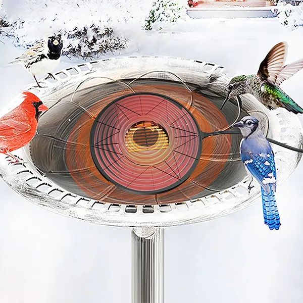 Loravia Heated Bird Bath – Electric Outdoor Bird Bath Heater for Winter