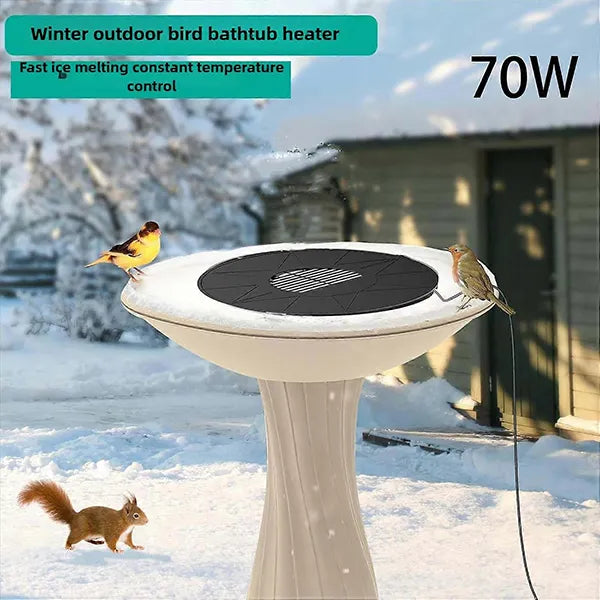 Loravia Heated Bird Bath – Electric Outdoor Bird Bath Heater for Winter