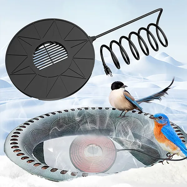 Loravia Heated Bird Bath – Electric Outdoor Bird Bath Heater for Winter