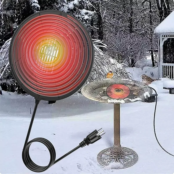 Loravia Heated Bird Bath – Electric Outdoor Bird Bath Heater for Winter