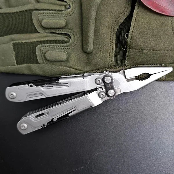 GalaTool PowerLitre 17-in-1 Multi-Tool – Stainless Steel, Stonewash Finish, 4.6oz Compact EDC