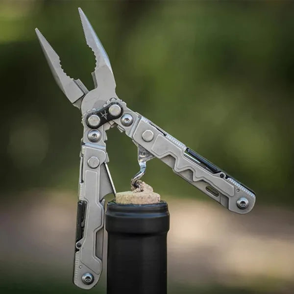 GalaTool PowerLitre 17-in-1 Multi-Tool – Stainless Steel, Stonewash Finish, 4.6oz Compact EDC