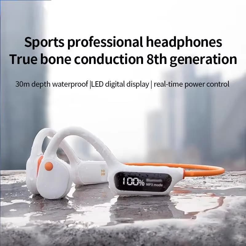 MinoMio Bone Conduction Swimming Headphones – IPX8 Waterproof, 32GB MP3, Bluetooth 5.3 for Swimming & Running