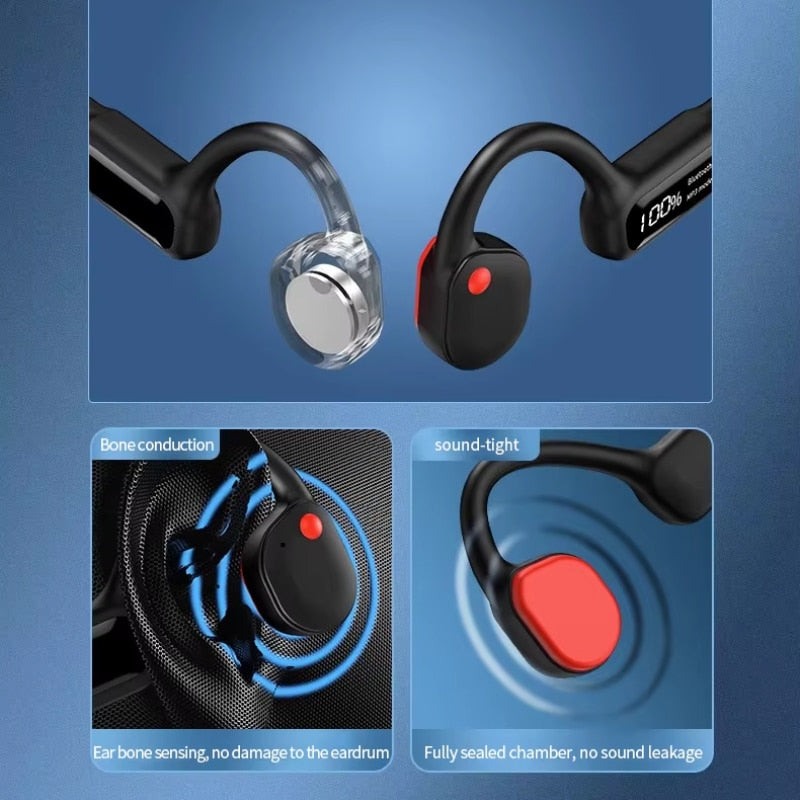 MinoMio Bone Conduction Swimming Headphones – IPX8 Waterproof, 32GB MP3, Bluetooth 5.3 for Swimming & Running