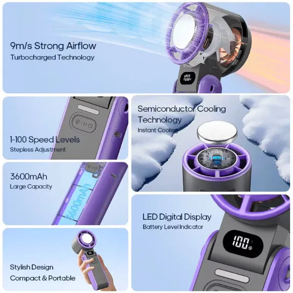 E2 ZeliFan Portable Handheld Fans