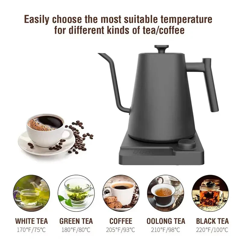 Pouriq Gooseneck Kettle – Precision Pour for Pour-Over Coffee & Tea