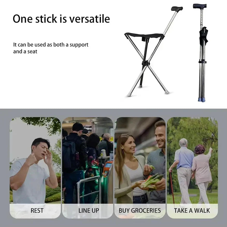 YasuSeat Walking Cane With Seat US