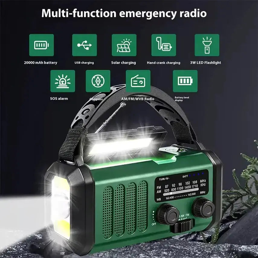 SuraWave Hand Crank Flashlight