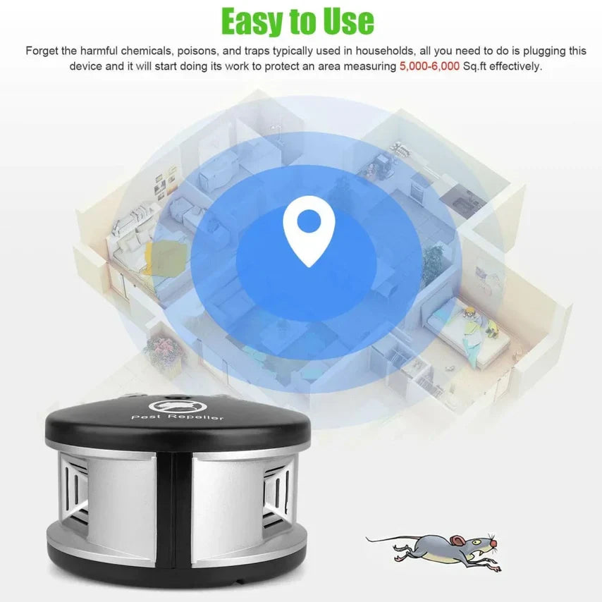 TekiZero Ultrasonic Pest Repeller – Indoor Plug-In Repeller for Mice, Rats, Spiders & Insects