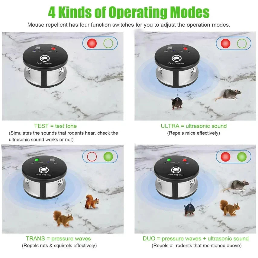 TekiZero Ultrasonic Pest Repeller – Indoor Plug-In Repeller for Mice, Rats, Spiders & Insects