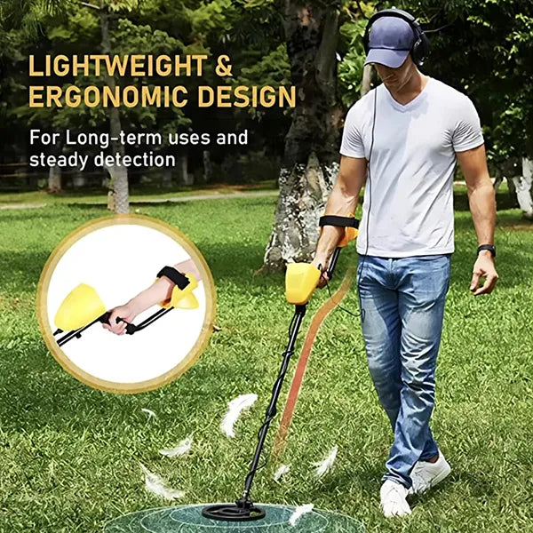 TeroTera Metal Detector – High Accuracy Gold & Silver Detector with 8" Coil, Disc & All Metal Mode